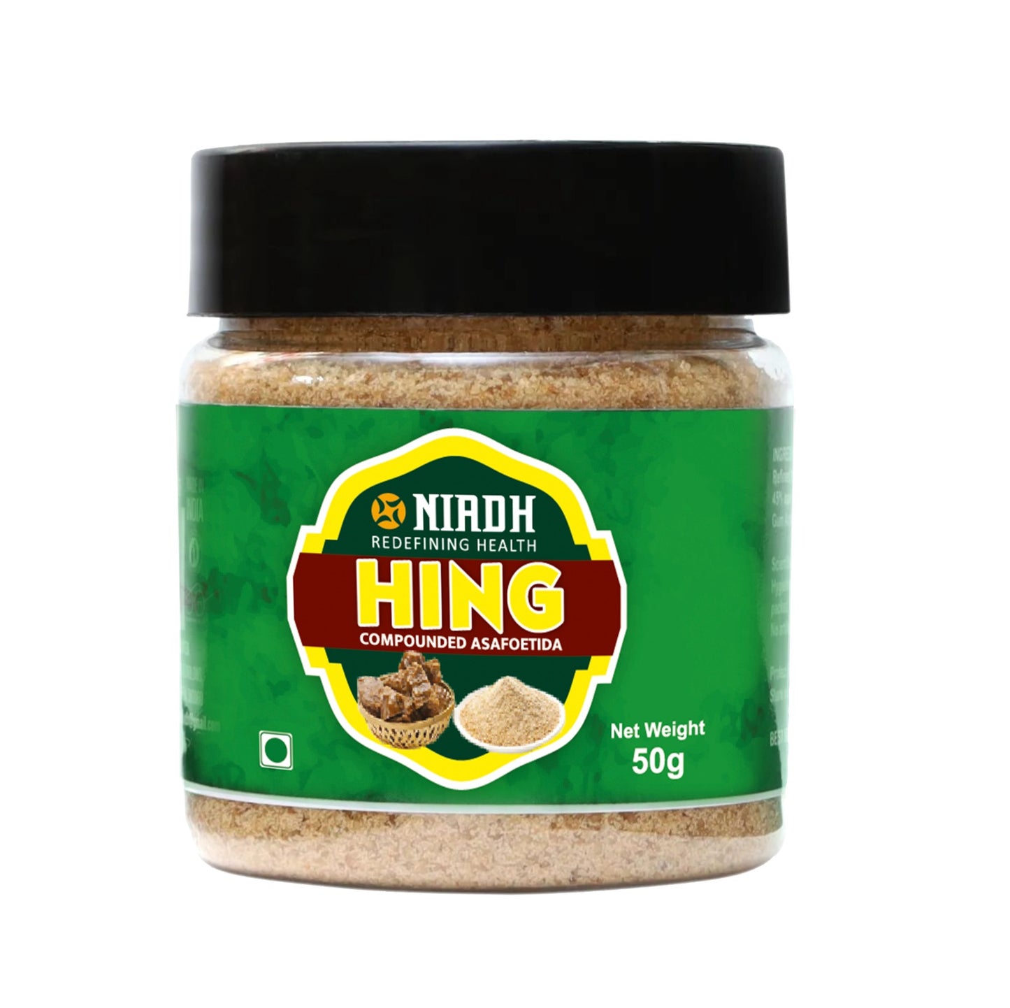 Bandhani Hing Powder | Pure Asafoetida | 50 gms | (Pack Of 1)