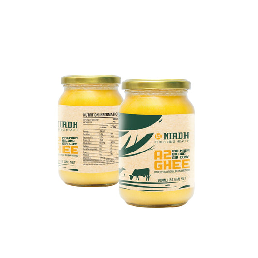 A2 Premium bilona Gir Cow Desi Ghee | Premium and Traditional (200 Ml) | (Pack Of 2)